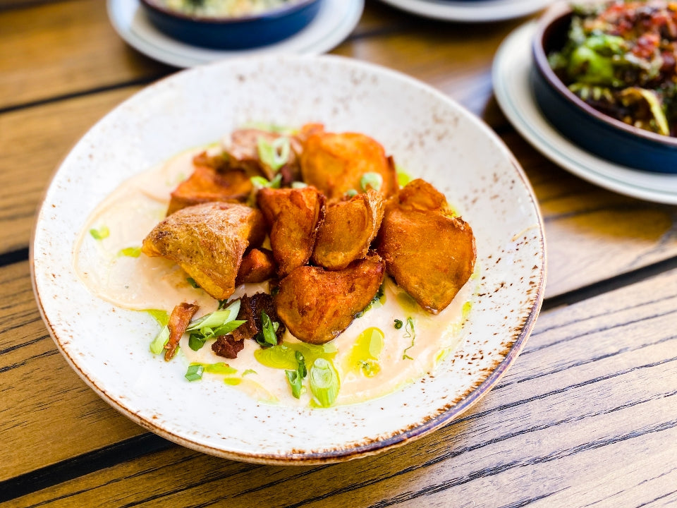 Crispy Crab Boil Potatoes