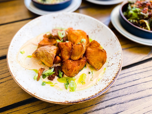 Crispy Crab Boil Potatoes